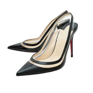 Christian Louboutin Black Patent Leather Stiletto Heels size 41 10